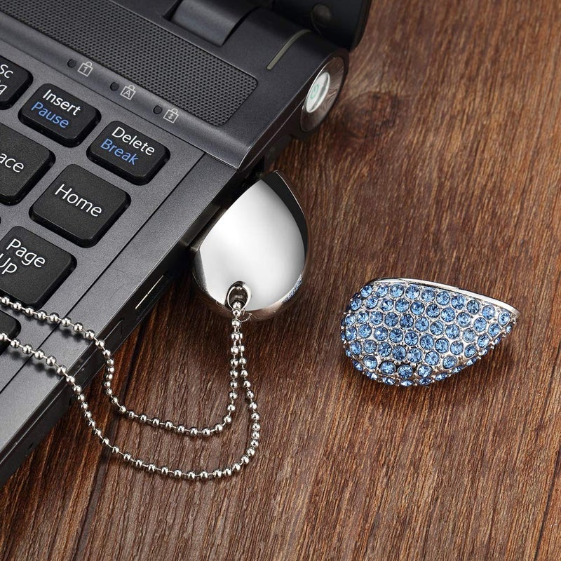 GARRULAX USB Flash Drive, 8GB / 16GB / 32GB / 64GB USB2.0 USB Memory Stick Date Storage Pendrive Thumb Drives(16GB,Blue) - Image 5